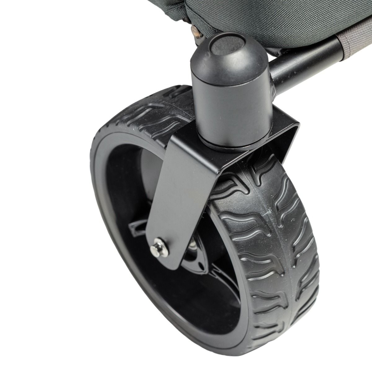 Pinolino 238071 Piet Comfort bolderkar met rem, zonnedak, extra opbergruimte, grijs gemêleerd, zwart