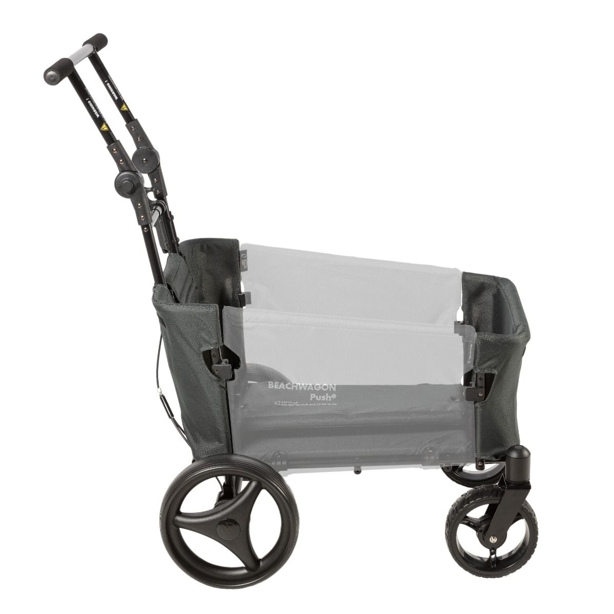 Pinolino Opvouwbare bolderkar Porti, opvouwbaar, met telescoopstang, draagtas en PU-banden, draagvermogen 50 kg, grijs