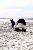 Beachwagon LITE Opvouwbare bolderkar - Zandbruin