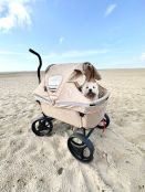 Beachwagon LITE Opvouwbare bolderkar - Zandbruin